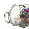 Design fantaisie en forme de cochon 350 ml Banque de monnaie en verre transparent petit pot en verre de bonbons pour décoration 