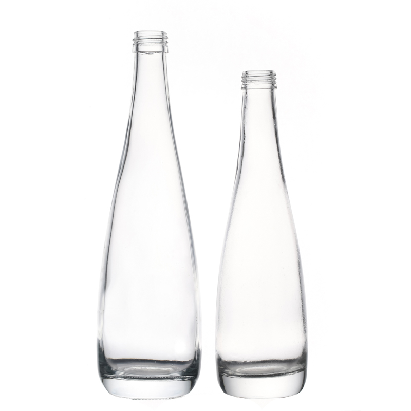 Bouteilles en verre de haute qualité pour l'emballage de boisson en verre d'eau minérale