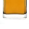 Forme carrée de bouteilles d'alcool en verre vides de cristal de silex 500ml