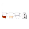 Tasses de lait de café de tasse claire en verre de conception nordique de 320 ml avec la poignée