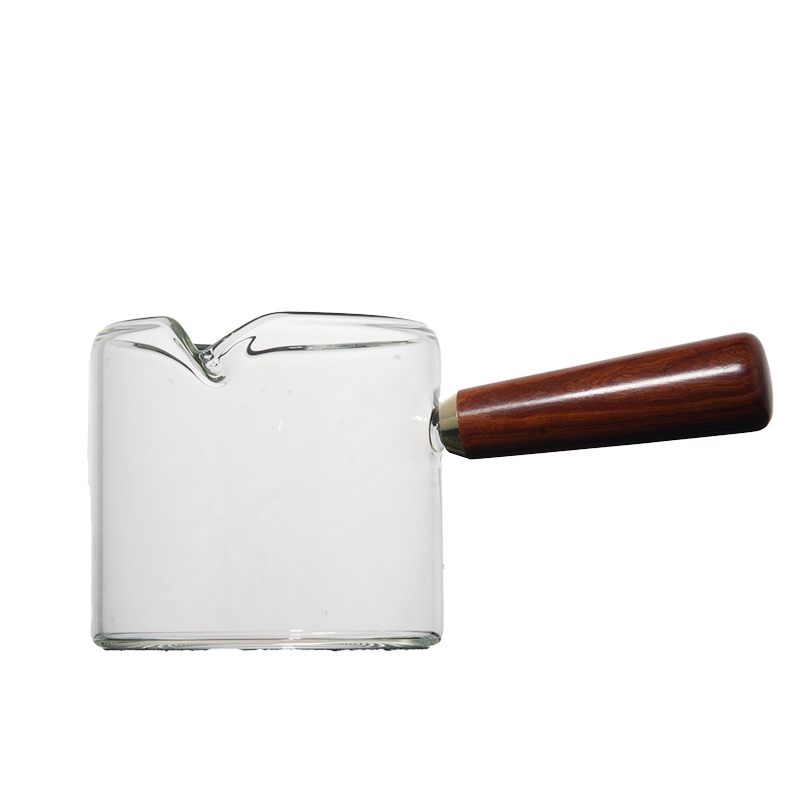 Verre petite tasse de thé mini café latte tasse en bois manche en bois petite tasse de thé