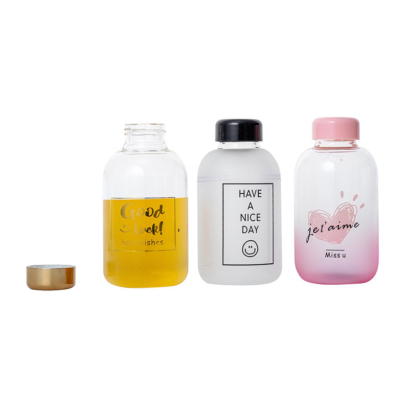 Style fantaisie bouteilles en verre rond 450ml usage de boisson