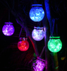 Décoration de Noël Boule Ronde LED Crack Lumière Solaire de Jardin