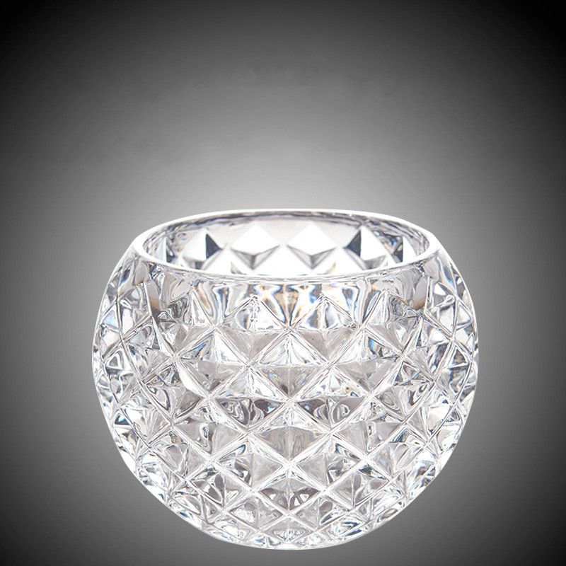 Tasse ronde en verre de cristal de 110 ml pour la décoration de la maison de whisky