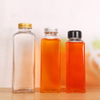 Bouteilles en verre de boissons gazeuses Fournisseurs de bouteilles de lait en verre carrées de 350 ml