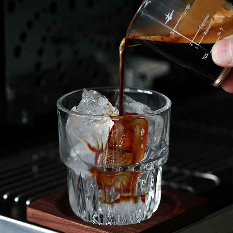 Tasses à boire du verre 250ml en cristal de boisson de l'eau de conception de fantaisie pour le déjeuner