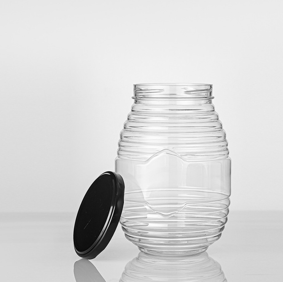 FLINT VICK VERRE Honey Pottes 100 ml 250 ml 500 ml 1000ml JAMES BOUCLE DE MILLE BOUTEILLE OVAL DEM