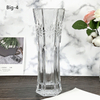 Grand vase en verre clair nordique adapté aux besoins du client pour la décoration de Noël