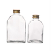 Bouteilles à boire en verre portables à emporter de forme plate 200 ml 250 ml