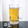 Tasses à bière en verre haut de gamme de 1000 ml avec poignée