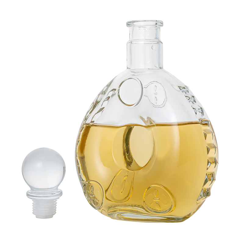 Bouteilles de vin en cristal de verre de luxe avec couvercles en verre 500 ml de style nordique